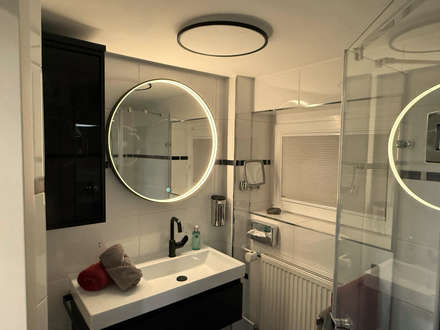 Bad: Helles Badezimmer mit gemütlichem Ambiente